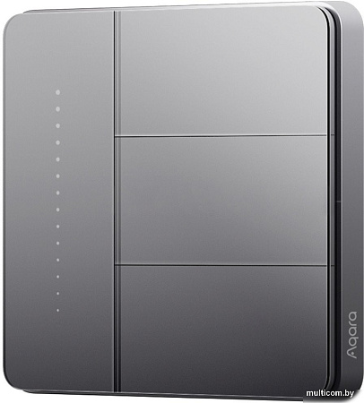 Выключатель Aqara Z1 Pro 3 клавиши (графитовый)