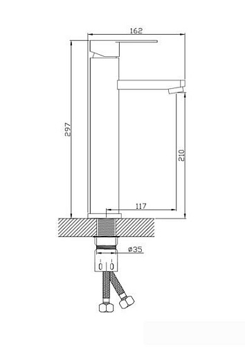 Смеситель Diadonna D34-113130S