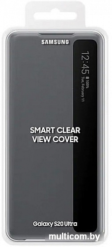 Чехол Samsung Smart Clear View Cover для Galaxy S20 Ultra (серый)