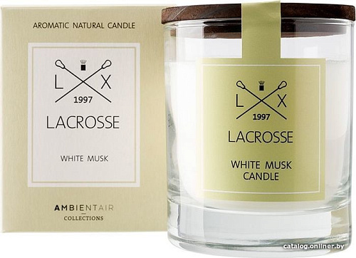 Ароматизированая свеча Ambientair Lacrosse Белый мускус VV040MBLC