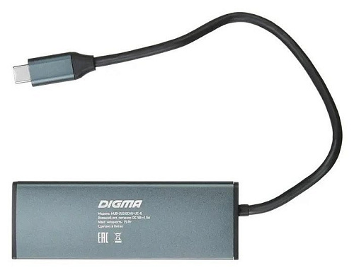 Док-станция Digma HUB-2U3.0СH-UC-G
