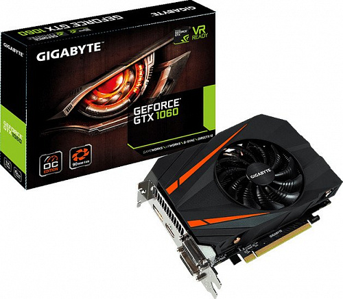 Видеокарта Gigabyte GeForce GTX 1060 Mini ITX OC 6GB GDDR5 [GV-N1060IXOC-6GD]