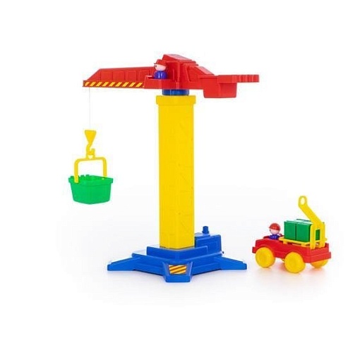 Полесье Башенный кран №1 + автомобиль 58195