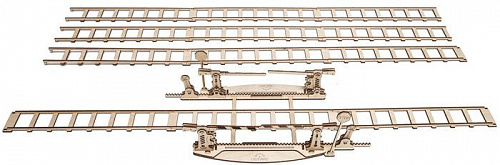 3Д-пазл Ugears Переезд и рельсы