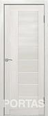 Межкомнатная дверь Portas S29 70x200 (французский дуб, стекло lacobel белый лак)