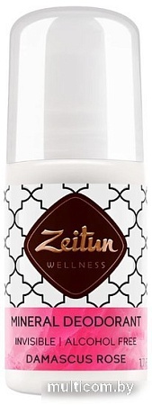 Дезодорант шариковый Zeitun Дамасская роза Минеральный С коллоидным серебром 50 мл