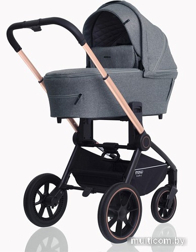 Универсальная коляска Rant MOWbaby Zoom PU (2 в 1, gold grey)