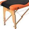Массажный стол Atlas Sport складной 2-с деревянный 70 см (черно-оранжевый)