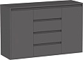 Тумба Интермебель Рио-5 Р-005 (графит серый)