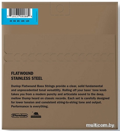 Струны для гитары Dunlop Manufacturing DBFS45125 Flat