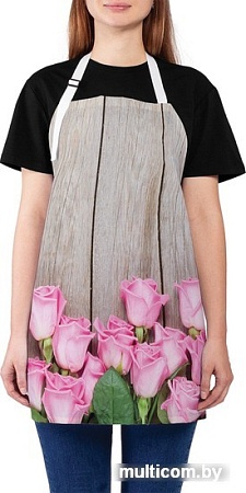 Фартук JoyArty Розы на деревянных досках ap_10582