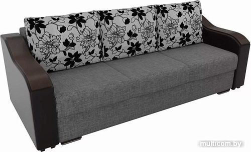 Диван Лига диванов Монако 102048 (серый/черный)
