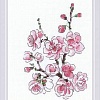 Набор для вышивания Риолис Веточка сакуры № 1818