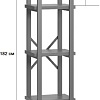 Стеллаж LoftyHome Лондейл 40 (коричневый/черный)
