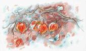 Набор для вышивания Aquarelle Осенние фонарики