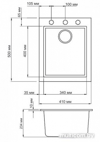 Кухонная мойка Omoikiri Bosen 41-WH (4993144)