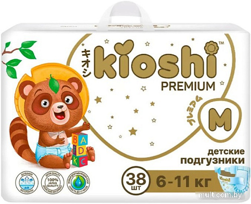 Трусики-подгузники Kioshi Premium M 6-11 кг KS122 (38 шт)