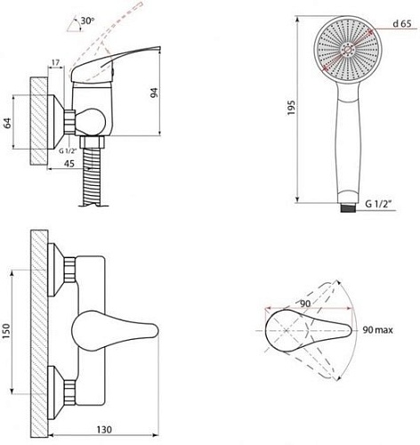 Смеситель Славен П40