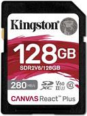 Карта памяти Kingston Canvas React Plus V60 SDXC 128GB