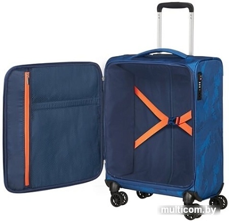 Чемодан-спиннер American Tourister Matchup Camo Blue 55 см
