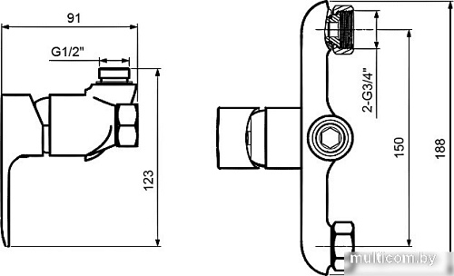 Гигиенический душ Ahti Ivalo IL305017
