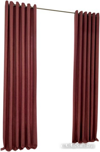 Комплект штор Модный текстиль Канвас 01L 112MTKANVASMO2-11 2.6x3 (2шт, розовая пудра/серебряный)