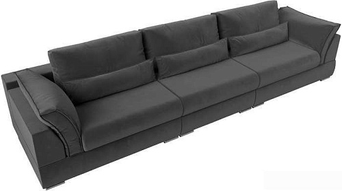 Диван Mebelico Пекин Long 115452 (велюр, серый)