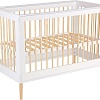Классическая детская кроватка Polini Kids Simple 360 (белый/натуральный)