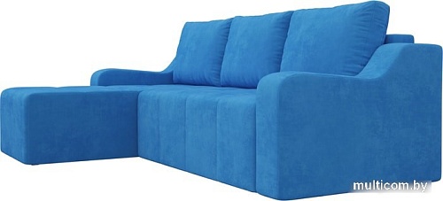 Угловой диван Mebelico Элида угловой 108670 (левый, велюр, голубой)
