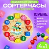 Сортер Sima-Land Пингвин Часы 3в1 5374996