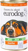 Консервированный корм для собак Eurodog с говядиной 415 г