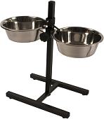 Миски на подставке Duvo Plus Twin feeder H-stand + bowls XXL