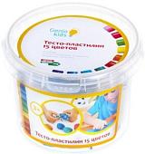 Набор для лепки Genio Kids Тесто-пластилин TA1066V (15 цветов)