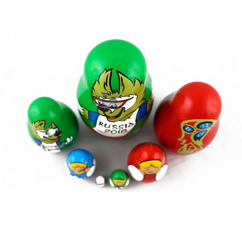 Развивающая игра Брестская Матрешка Чемпионат мира по футболу (набор 7 шт)