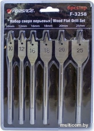 Набор сверл FORSAGE F-3258 (6шт)