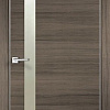 Межкомнатная дверь Velldoris Techno Z1 80x200 (дуб серый поперечный, зеркало матированное)