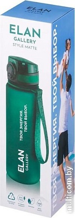 Бутылка для воды Elan Gallery Style Matte 1л 280180 (темно-зеленый)
