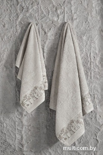 Полотенце Arya Palm 70x140 (бежевый)