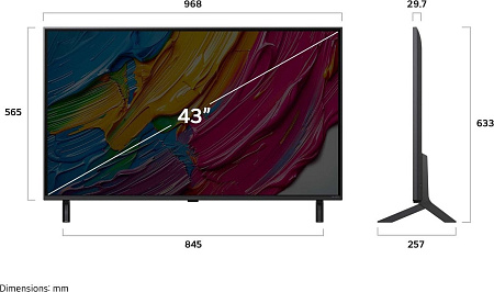 Телевизор LG AI QNED80 43QNED80A6A