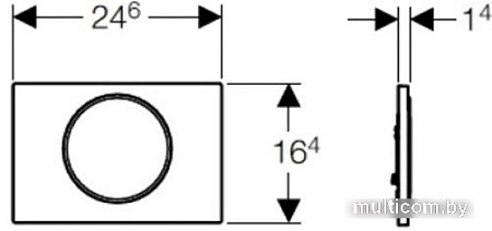 Geberit Sigma 10 115.758.KM.5 (черный/хром)