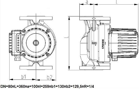 Циркуляционный насос IMP Pumps GHNbasic II 80-120F PN10