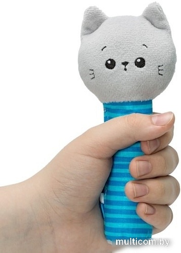 Погремушка Мякиши Хрустящая пищалка Котенок Кекс 595