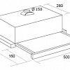 Встраиваемая вытяжка PYRAMIDA TL SLIM 50 BR