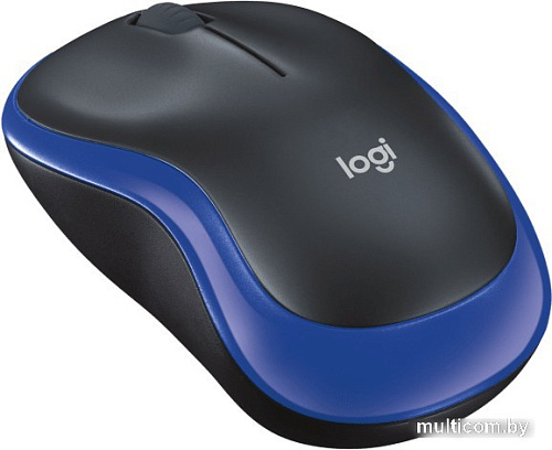 Мышь Logitech M186 (черный/синий)