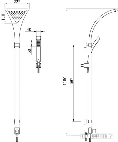 Душевая система Lemark LM8807C