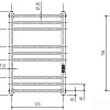 Полотенцесушитель ZorG Рио Гранд 50x80, 235 вт (К-ЖК панель, справа, хром)