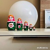Развивающая игра Брестская Матрешка В розовом платке и сакурой (набор 5 шт)
