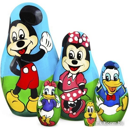 Развивающая игра Брестская Фабрика Сувениров С персонажами из мультфильма Микки Маус 5142 (набор 5 шт)