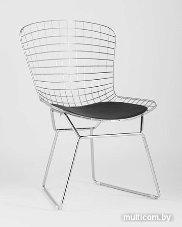 Стул Stool Group Bertoia (хром/черная подушка)