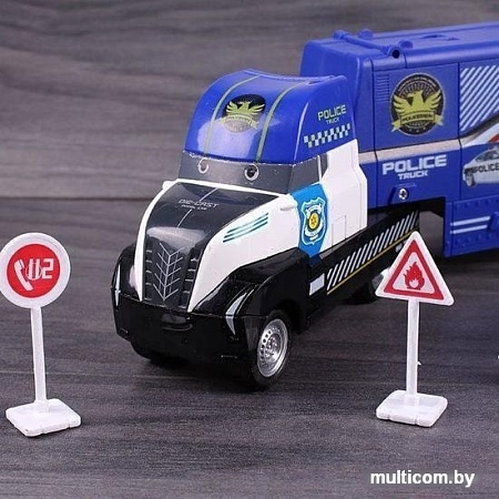 Игрушечный транспорт Darvish Трейлер полицейский DV-T-1697